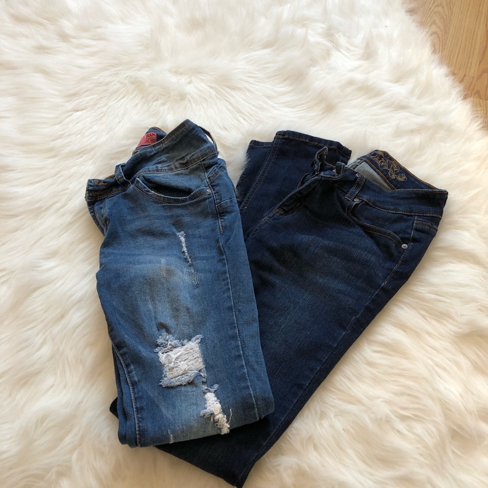 Two pairs of jeans